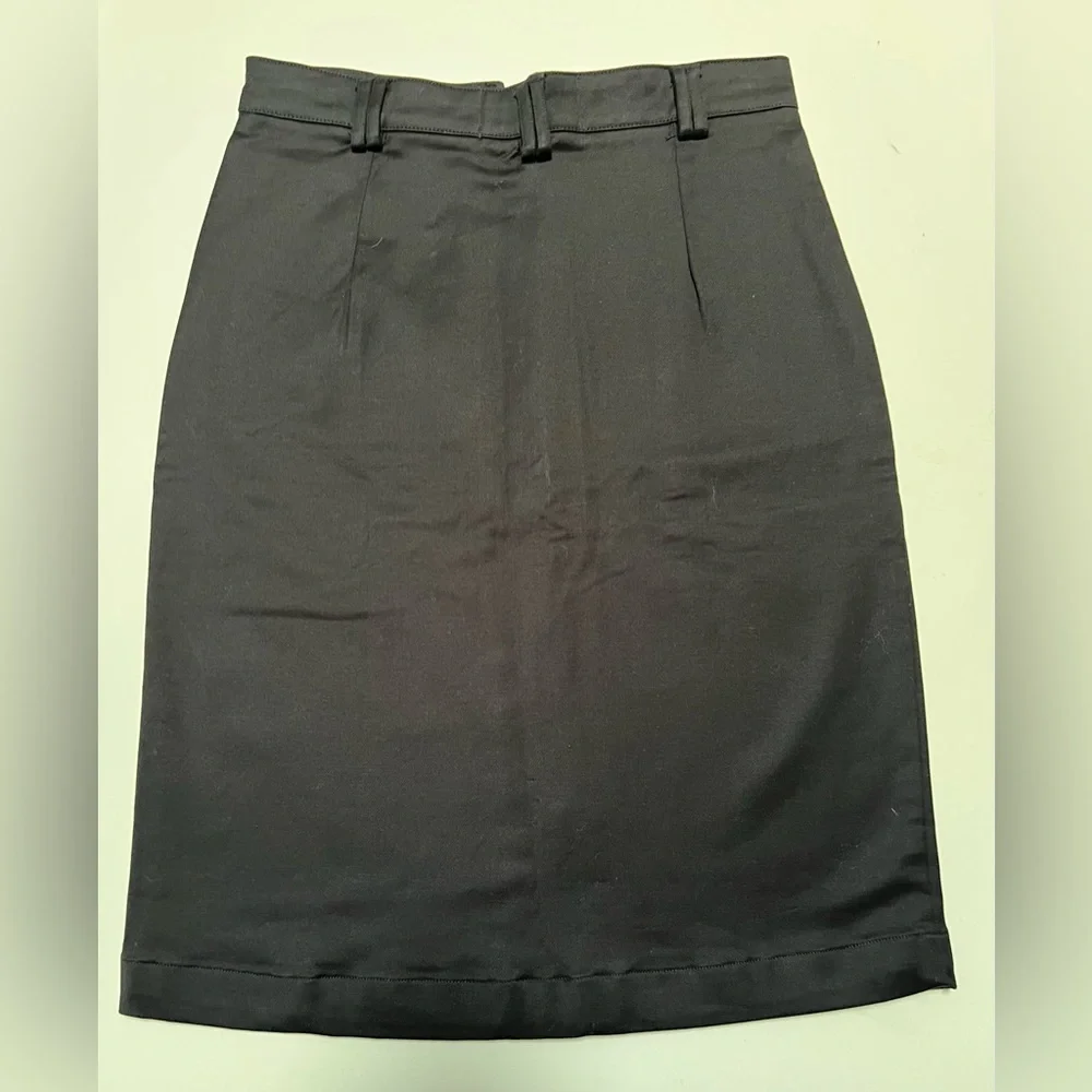 SKFK Aldaia Black Zipper Organic Cotton Skirt | EU 38 US 6